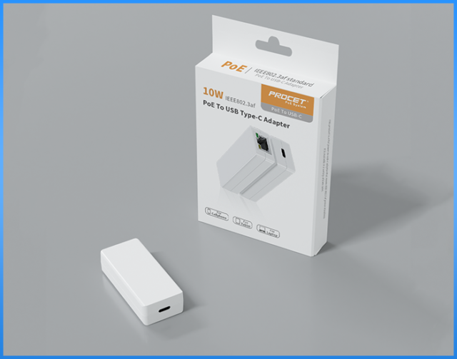 PoE から USB-C へのコンバーター